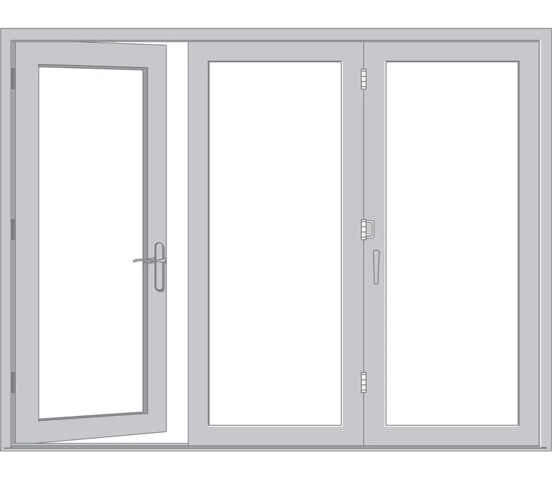 Cincinnati Pella Architect Reserve Series Contemporary Bifold Patio Door