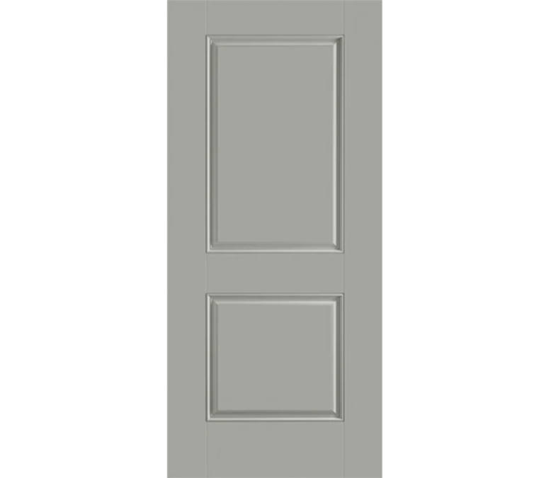 Cincinnati Two Panel Square Fiberglass Entry Door